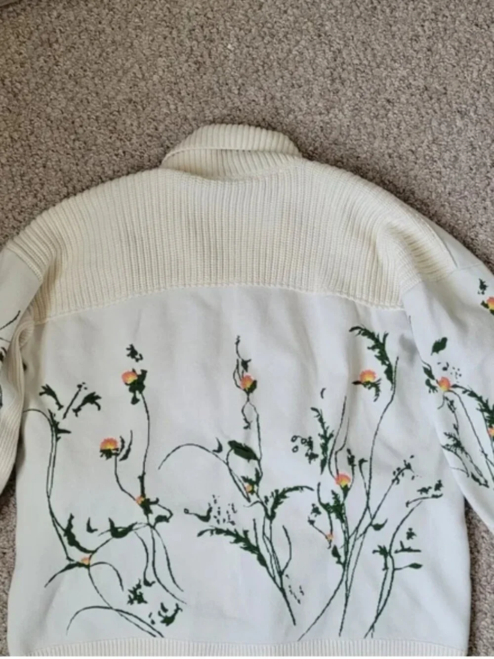 Anthropologie Floral Cardigan size M P - Picture 7 of 8